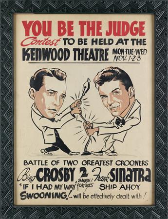 (MUSIC)  AMERICAN ARTIST. Battle of two greatest crooners: Bing Crosby & Frank Sinatra.